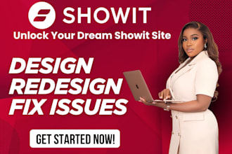 design fix showit website showit redesign showit customize update showit expert