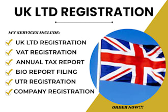 do uk ltd registration, cic registration for uk, and non uk utr vat