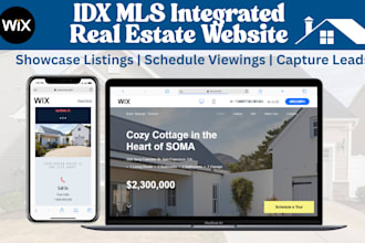 wix real estate website idx mls integration property listing wix website