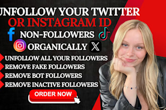 remove and unfollow ghost followers cleanup fake account on ig fb tiktok and x