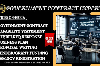 help with professional federal rfp rfq proposal writing 24 hour delivery