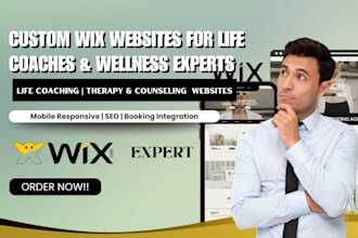 build wix life coaching website, therapy and counselling, wellness website