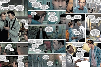 comic artist illustrate comic pages graphic novel comic cover art anime nsfw
