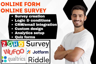 create online survey surveymonkey jotform wufoo riddle limesurvey zoho survey