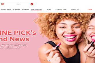 design private label skin care shopify salon make up spa store cosmetic website