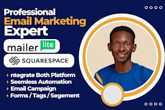 integrate mailerlite email marketing with redesign squarespace website design