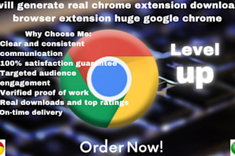 promote chrome extension for real downloads browser extension download