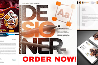 digital business brochure company profile letterhead form card calendar design
