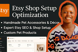 set up and optimize your etsy shop for handmade pet or home decor products