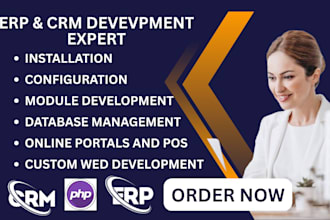 develop erp software, CRM, HR management web application as full stack developer