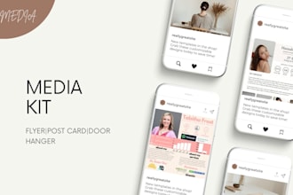 design media kits for influencers youtubers brands creators and press epk flyer