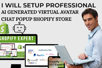 integrate an ai generated virtual avatar chat popup into your shopify store