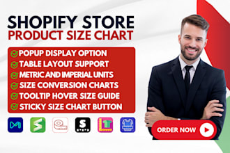 setup shopify store size chart kiwi mage smart bf  size guide snake ultimate app