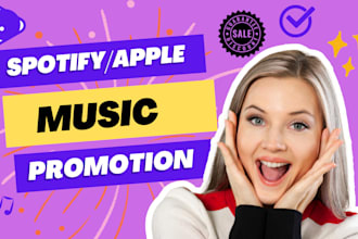 organic USA targeted spotify apple music promotion to top spotify music chart