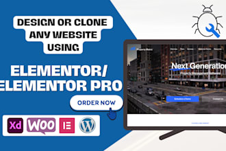 design professional wordpress website using elementor pro fix wordpress website