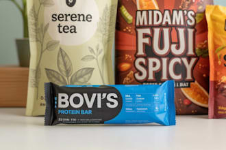 design a modern food product packaging, pouch design, box design