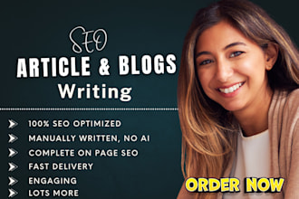 do SEO article writing, blog writing, writing blog, content writing, copywriting