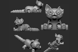 sculpt 3d flexi articulated toy models bjd dragon fidget action figure