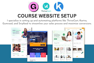 set up stanstore thrivecart, kartra, gumroad, pensight course and affiliate