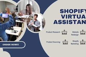 be your shopify virtual assistant expert shopify mentor shopify store manager