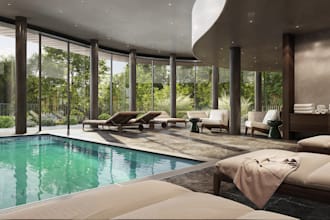 aesthetic 3d architecture, interior design,exterior rendering, walkthrough video