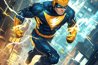 do your very own superhero or villain in marvel style