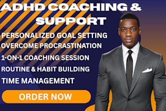 be your adhd coach and provide adhd focused goal setting support