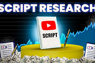 do researched youtube script or video script writing