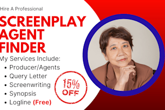 find active literary agents for your screenplay, movie script, TV series