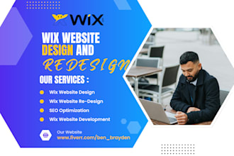 redesign wix website wix design redesign development wix ecommerce wix redesign
