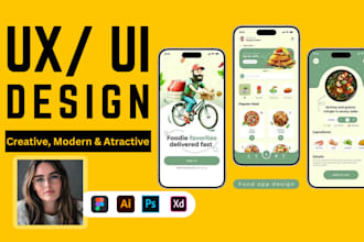 create wireframes and UI UX designs in figma for your website or app