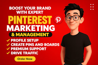 setup,optimize and do pinterest marketing, pins and boards