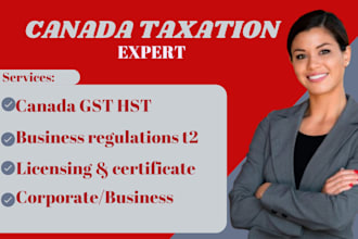 do canada corporate tax t2 filing  business tax, gst hst compliance services