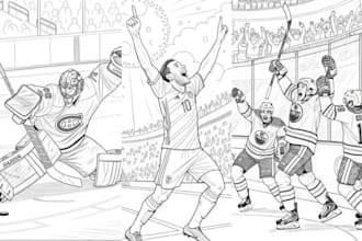 design fantasy football poster sport cartoon basketball vector art of all sport