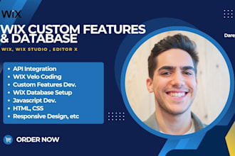 develop custom wix velo code website wix database wix studio redesign wix coding