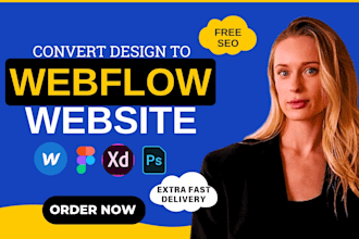 design, fix, update or convert figma to webflow website, clone or redesign it