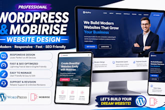 design mobirise landing page premium ecommerce wordpress website