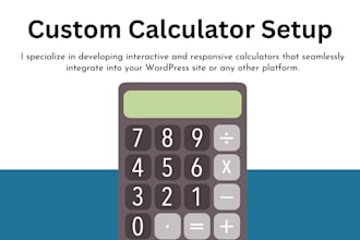 create and integrate a custom web calculator for your wordpress, wix website