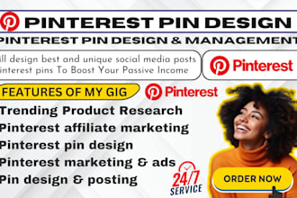 pinterest pin design board SEO affiliate marketing manager sale funnel video ads