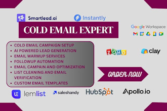 set up ai cold email outreach using smartlead instantly saleshandy
