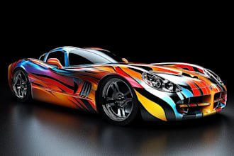 make branding vehicle wrap, car wrap, van wrap,