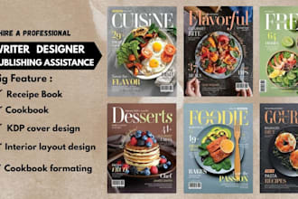write, design, spanish cookbook, canva chef recipe ebook family meal guide kdp