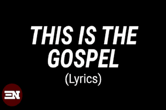 create a christian lyrics video for your gospel music