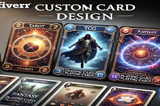create card game design, card box design playing card tarot card game tcg card