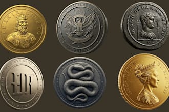 sculpt 3d coin challenge ancient 3d coin bas relief medallion pendant cnc crypto