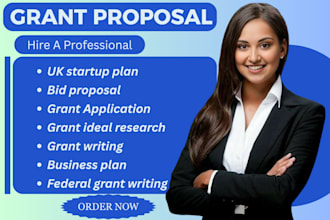 do grant proposals, research, and grant applications for UK
