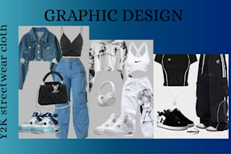 design trendy y2k streetwear fashion for women clothing brands
