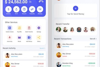fintech app neobank app wallet app payment app  money transfer investment