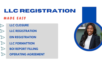 dissolve US llc, llc registration, close ein, boi report, itin, obtain ein