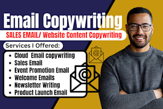 do email copywriting, cloud email copywriting, sales email, website and ad copy